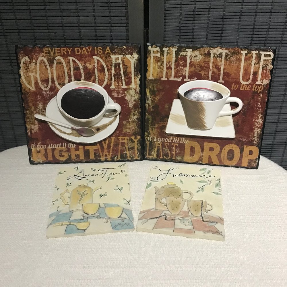 Bundle: 4 Kitchen Themed Artwork - Picture 1 of 9